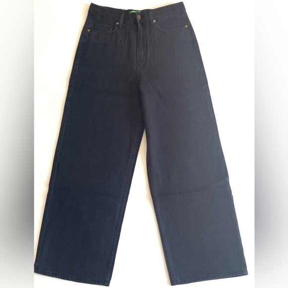 (B52) Free People x Sandrine Rose Wide Curve Leg Jeans in Rock, Size 28, NWT - Picture 6 of 13